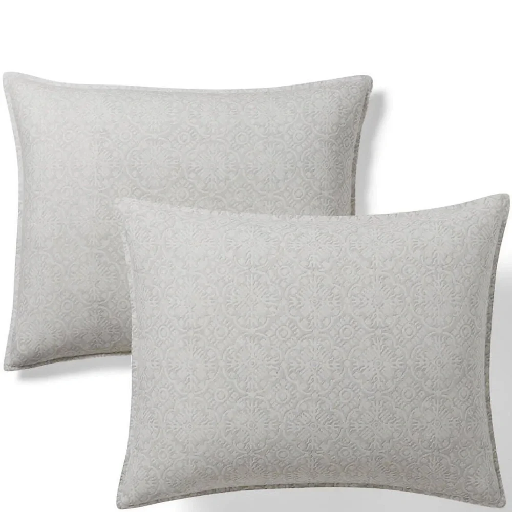 Lauren Ralph Lauren Emilia Tonal Medallion King Duvet Cover 3-Pc Set NEW $430
